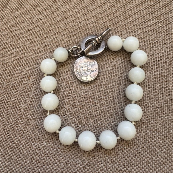 Vintage Ralph Lauren Bracelet White and Silver - Picture 1 of 5